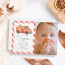 Recherche de camion rouge invitations Petit citrouille