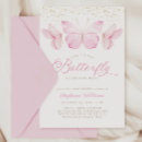 Recherche de papillon baby shower invitations Parties scintillant or