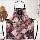 Recherche de vintage floral tabliers Monogrammé