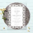 Recherche de dentelle blanche invitations Invités
