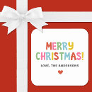 Recherche de noël étiquette autocollants Mignon