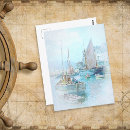 Recherche de bateaux vintages cartes postales Pêche
