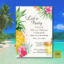 Recherche de cocktail tropical invitations Aloha