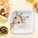 Recherche de anniversaire girafe assiettes Jungle