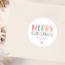 Recherche de noël de joyeux autocollants Famille