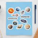 Recherche de fusée autocollants Planète