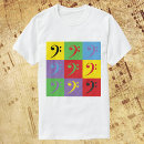 Recherche de bass clef tshirts Musique