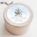 Recherche de arbre de noël bleu autocollants Bébé son froid dehors