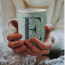 Recherche de lettre e monogramme tasses Girly