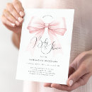 Recherche de pink bow invitations Élégant