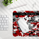 Recherche de armée rouge tapis souris Camouflage gris