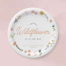 Recherche de floral baby shower assiettes Mignon