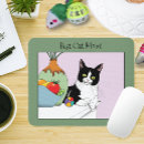 Recherche de tuxedo tapis souris Chat noir et blanc
