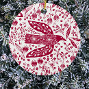 Recherche de oiseau rouge ornements Colombe