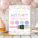 Recherche de paint party invitations Fête artistique