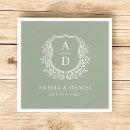 Recherche de sage mariage serviettes Minimaliste