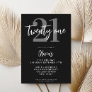 Recherche de noir blanc anniversaire invitations Moderne