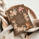 Recherche de cowgirl bridal shower invitations Aquarelle