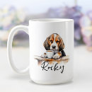 Recherche de chien de beagle tasses Aquarelle