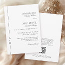 Recherche de qr code mariage invitations Classique