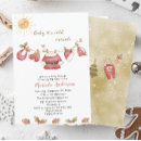 Recherche de bébé père noël invitations Aquarelle