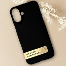 Recherche de noir et or iphone coques Nom monogramme