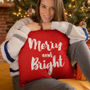 Recherche de blanc joyeux noël coussins Recor