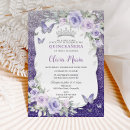 Recherche de papillon pourpre invitations Quinceañera mis quince 15