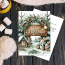 Recherche de lapin neige vœux cartes Sapin