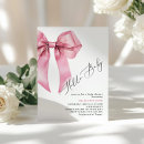 Recherche de pink bow baby shower invitations Coquette