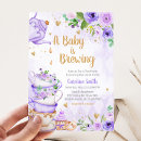 Recherche de purple tea party invitations Violet