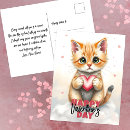 Recherche de kitten valentine postcards cartes postales Coeur rose