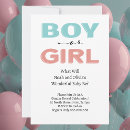 Recherche de modern gender reveal invitations Simple