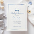 Recherche de bow baby shower invitations Minimaliste