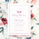 Recherche de bow baby shower fille invitations Minimaliste