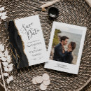 Recherche de black gold save the dates Élégant