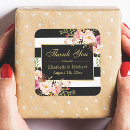 Recherche de rayures noir et blanc autocollants Floral