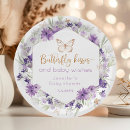 Recherche de papillons assiettes Violet