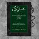 Recherche de monogramme vert de damassé invitations Pour tous