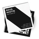 Recherche de code informatique cartes visite Noir et blanc