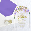 Recherche de de quinze ans anniversaire invitations Floral