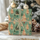 Recherche de scène de neige papier cadeau Vintage