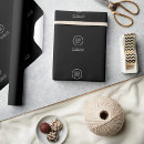 Recherche de logo papier cadeau Noir