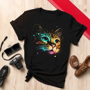 Recherche de chat coloré tshirts Chemise de chat colorée