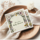 Recherche de nature serviettes Baby shower fleur sauvage