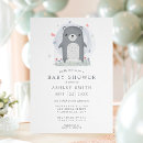 Recherche de ours gris invitations Bientôt maman
