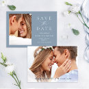 Recherche de dusty blue wedding save the dates Simple