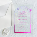 Recherche de croix cosmique cartes invitations Lune de croissant