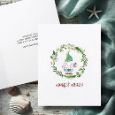 Recherche de watercolor wreath christmas vœux cartes Famille