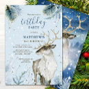 Recherche de deer anniversaire invitations Fête d'hiver